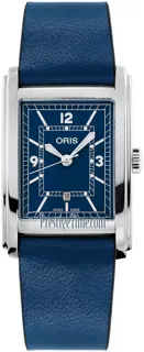 Oris Rectangular 01 561 7783 4065-07 5 19 17 25.5mm Stainless steel Blue