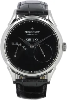 Pequignet Royale Grand Sport 9030643CN 44mm Stainless steel Black