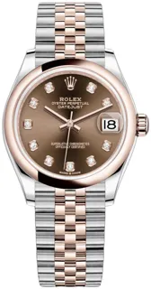 Rolex Datejust 31 278241 Rose gold and Stainless steel Brown