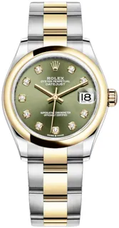 Rolex Datejust 31 278243 Yellow gold and Stainless steel Green