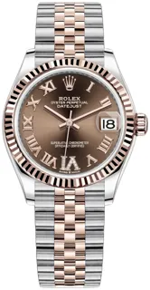 Rolex Datejust 31 278271 Rose gold and Stainless steel Brown