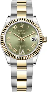 Rolex Datejust 31 278273 Yellow gold and Stainless steel Green