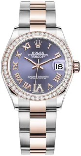 Rolex Datejust 31 278381RBR Rose gold and Stainless steel Aubergine