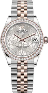 Rolex Datejust 31 278381RBR Rose gold and Stainless steel Silver