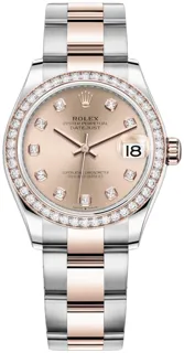 Rolex Datejust 31 278381RBR Rose gold and Stainless steel Pink