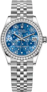 Rolex Datejust 31 278384RBR Stainless steel Azzurro Blue