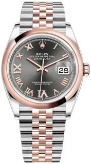 Rolex Datejust 36 126201 36mm Rose gold and Stainless steel Gray