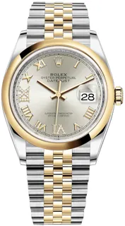 Rolex Datejust 36 126203 Yellow gold and Stainless steel Silver