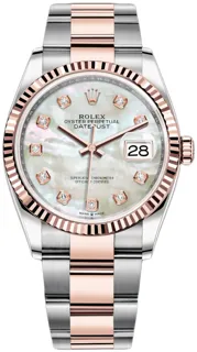 Rolex Datejust 36 126231 Rose gold and Stainless steel White