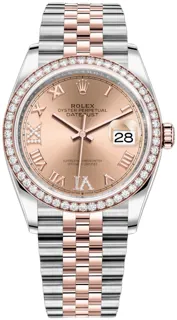 Rolex Datejust 36 126281RBR Rose gold and Stainless steel Pink