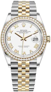 Rolex Datejust 36 126283RBR Yellow gold and Stainless steel White