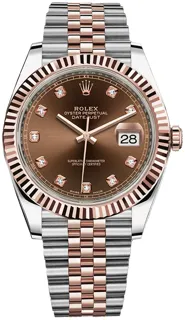 Rolex Datejust 41 126331 Rose gold and Stainless steel Brown