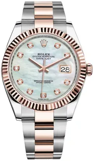 Rolex Datejust 41 126331 Rose gold and Stainless steel White