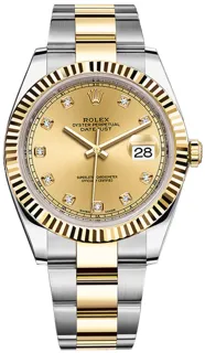 Rolex Datejust 41 126333 Yellow gold and Stainless steel Champagne