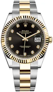 Rolex Datejust 41 126333 Yellow gold and Stainless steel Black