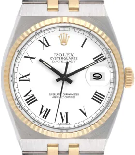 Rolex Datejust Oysterquartz 17013 Stainless steel and 18k yellow gold White