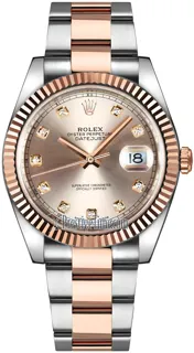 Rolex Datejust 41 126331 Rose gold and Stainless steel Gray