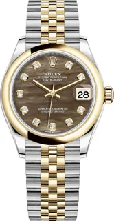 Rolex Datejust 31 278243 Yellow gold and Stainless steel Black