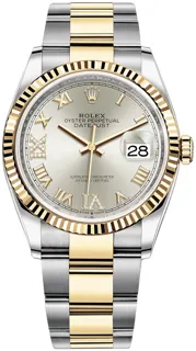 Rolex Datejust 36 126233 Yellow gold and Stainless steel Silver