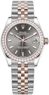 Rolex Datejust 31 278381RBR Rose gold and Stainless steel Gray