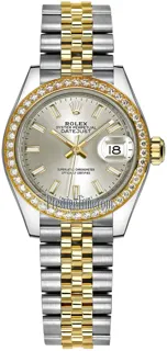 Rolex Lady-Datejust 279383RBR Yellow gold and Stainless steel Silver