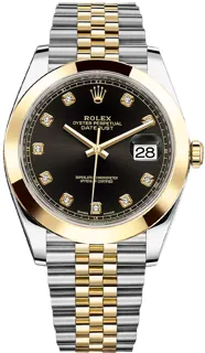 Rolex Datejust 41 126303 Yellow gold and Stainless steel Black