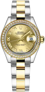 Rolex Lady-Datejust 279383RBR Yellow gold and Stainless steel Champagne