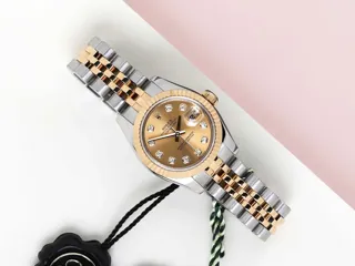 Rolex Lady-Datejust 179173 Yellow gold and Stainless steel Champagne