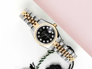 Rolex Lady-Datejust 179173 Yellow gold and Stainless steel Black