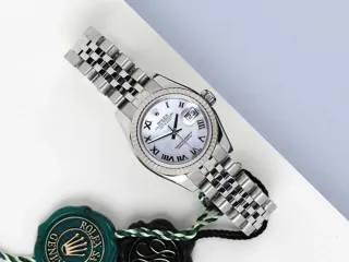 Rolex Lady-Datejust 179174 White gold and Stainless steel White