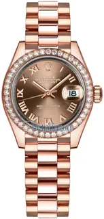 Rolex Lady-Datejust 279135RBR Everose gold Brown