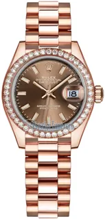 Rolex Lady-Datejust 279135RBR Everose gold Brown