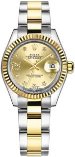 Rolex Lady-Datejust 279173 28mm Yellow gold and Stainless steel Champagne