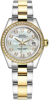 Rolex Lady-Datejust 279383RBR Yellow gold and Stainless steel White