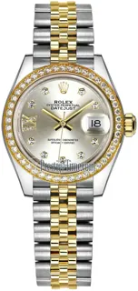 Rolex Lady-Datejust 279383RBR Yellow gold and Stainless steel Silver