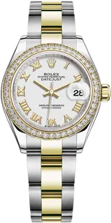 Rolex Lady-Datejust 279383RBR Yellow gold and Stainless steel White