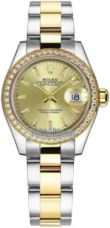 Rolex Lady-Datejust 279383RBR Yellow gold and Stainless steel Champagne