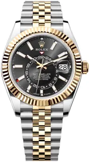 Rolex Sky-Dweller 336933 Yellow gold and Stainless steel Black