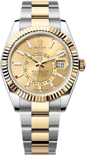 Rolex Sky-Dweller 336933 Yellow gold and Stainless steel Champagne