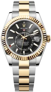 Rolex Sky-Dweller 336933 Yellow gold and Stainless steel Black