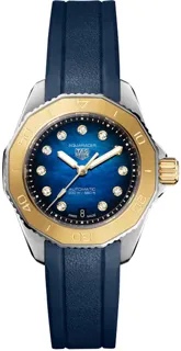 TAG Heuer Aquaracer WBP2450.FT6215 Yellow gold and Stainless steel Blue Mother of Pearl