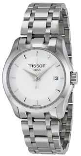 Tissot Couturier T035.210.11.011.00 35mm Stainless steel White