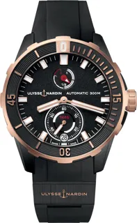 Ulysse Nardin Diver 1185-170-3/BLACK Rose gold and Titanium Black