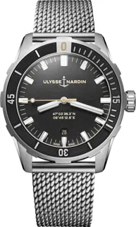 Ulysse Nardin Diver 8163-175-7MIL/92 Stainless steel Black