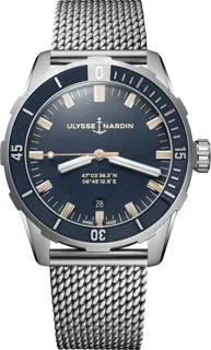 Ulysse Nardin Diver 8163-175-7MIL/93 Stainless steel Blue