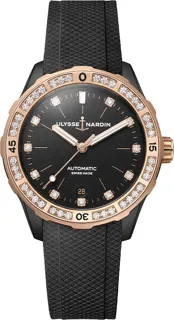 Ulysse Nardin Diver 8165-182B-3/BLACK | Titanium and PVD