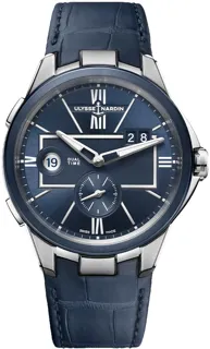 Ulysse Nardin Executive Dual Time 243-20/43 Stainless steel Blue