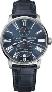 Ulysse Nardin Marine 1183-310/43 Stainless steel Blue