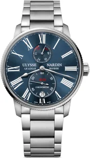 Ulysse Nardin Marine 1183-310-7M/43 Stainless steel Blue