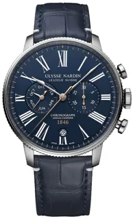 Ulysse Nardin Marine 1533-320LE-3A-175/1B Stainless steel Blue